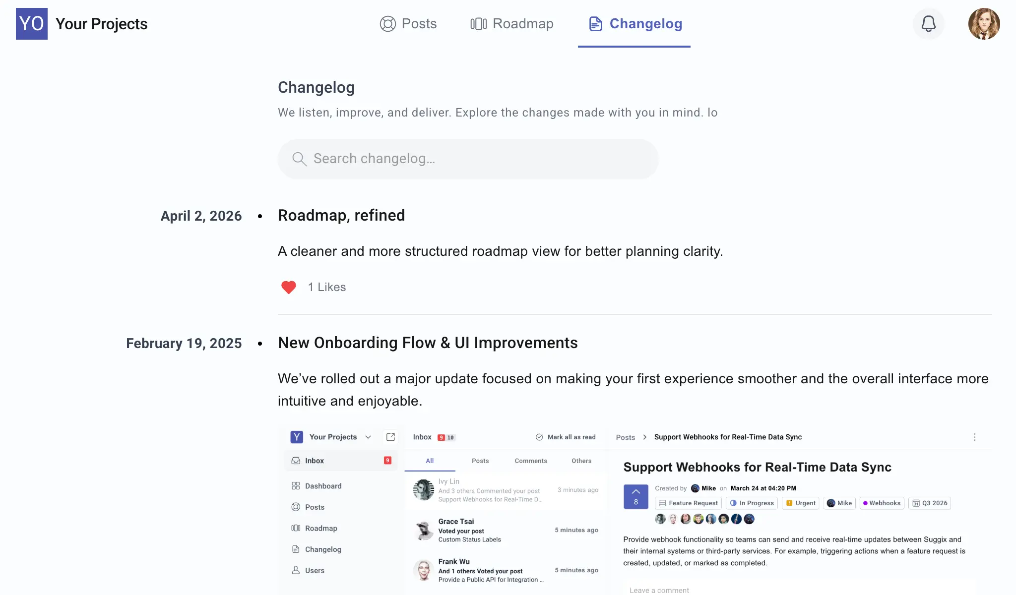 Publish Product Updates